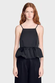 Женский черный топ Черный XS Sandro SFPTO00854_Black