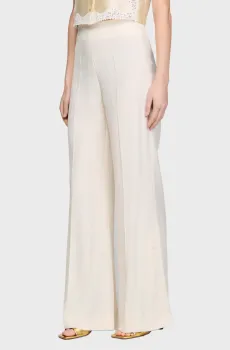 Женские белые брюки Белый 34 Sandro SFPPA01850_Ecru