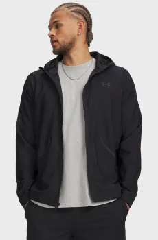 Мужская черная ветровка UA Unstoppable Woven Jacket Черный L Under Armour 6014621-001