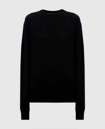 Черный джемпер из кашемира Черный джемпер из кашемира
