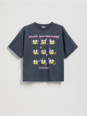 Reserved - T‑shirt Hello Kitty and Friends - темно-сірий - 509FT-90X Reserved - T‑shirt Hello Kitty and Friends - темно-сірий - 509FT-90X