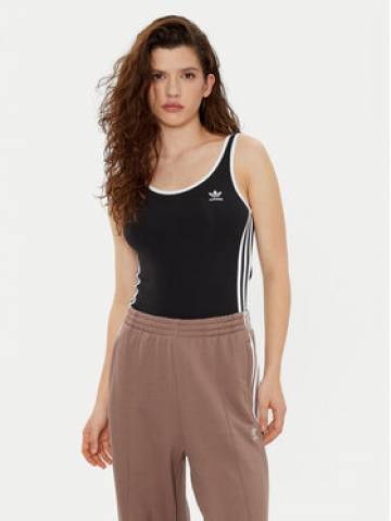 adidas Боді adicolor 3-Stripes JD4630 Чорний Slim Fit adidas Боді adicolor 3-Stripes JD4630 Чорний Slim Fit