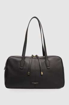 Черная кожаная сумка Aryna