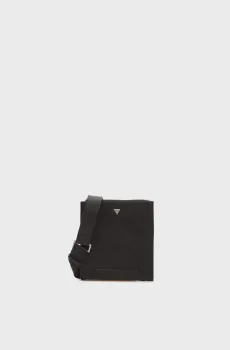 Мужская черная сумка TORINO CROSSBODY FLAT Черный ONESIZE Guess HMTOTEP6123