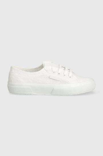 Кеды Superga 2750 FLOWER SANGALLO женские цвет белый S5137JW Кеды Superga 2750 FLOWER SANGALLO женские цвет белый S5137JW