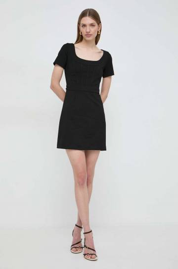 Платье Guess цвет чёрный mini прямая Платье Guess цвет чёрный mini прямая