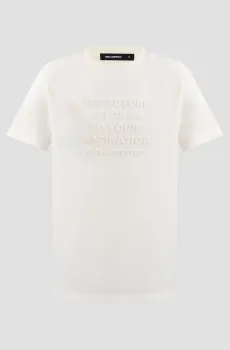 Мужская белая футболка Белый 3XL Karl Lagerfeld 551225.755085;60