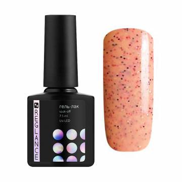 Гель-лак для ногтей Reglance Gel Polish 120 Персиковый с разноцветным конфетти, 7.5 мл Гель-лак для ногтей Reglance Gel Polish 120 Персиковый с разноцветным конфетти, 7.5 мл