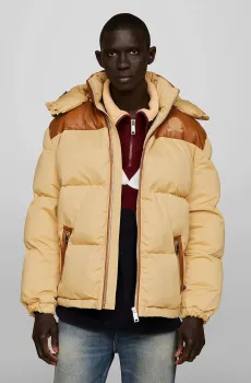 Мужская бежевая куртка THC DG CHINO NEW YORK PUFFER Бежевый M Tommy Hilfiger MW0MW32274