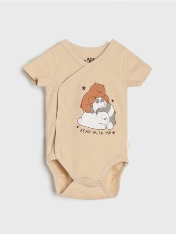 Боді We Bare Bears - бежевий Боді We Bare Bears - бежевий