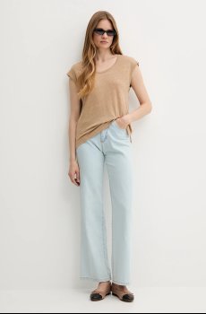 Льняная футболка United Colors of Benetton