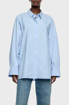 Женская голубая рубашка Голубой S Bimba Y Lola 252BR2017.10401