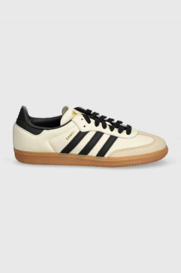 Кожаные кроссовки adidas Originals Samba OG цвет бежевый ID0478 Кожаные кроссовки adidas Originals Samba OG цвет бежевый ID0478
