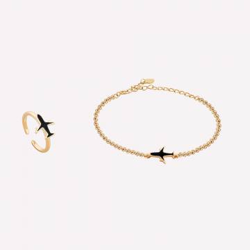 Серебряные браслеты с позолотой Minimal B-48 15595 Серебряные браслеты с позолотой Minimal B-48 15595
