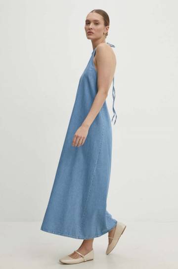 Джинсовое платье Answear Lab maxi расклешённая Джинсовое платье Answear Lab maxi расклешённая