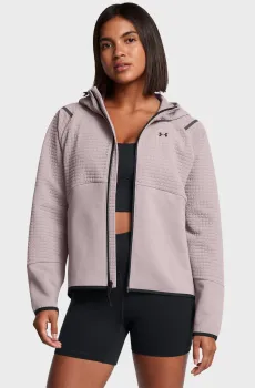 Женское пудровое худи UNSTOPPABLE FLC TXT FZ Розовый XL Under Armour 1389842-015