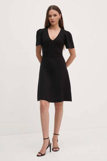 Платье Dkny цвет чёрный mini расклешённое DD4EN992 Платье Dkny цвет чёрный mini расклешённое DD4EN992