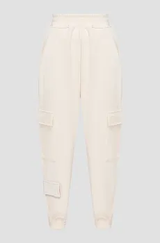 Женские пудровые спортивные брюки Розовый M Guess V3YB05.KBC00;G1DW