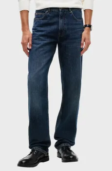 Мужские синие джинсы dover regular straight Синий 30-32 Tommy Hilfiger MW0MW44894