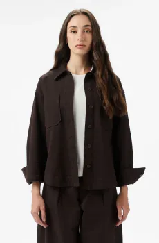 Женская коричневая рубашка Коричневый 34 Lacoste CF2605SKB