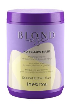 Маска против желтизны Inebrya Blondesse No-Yellow Mask для светлых, осветленных или седых волос, 1 л