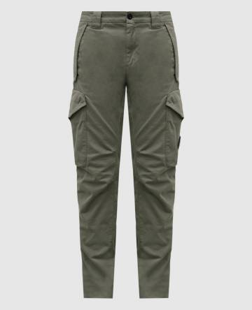 Карго цвета хаки с патчем логотипа