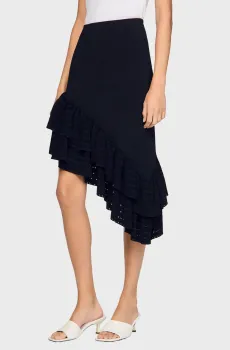 Женская черная юбка Черный 36 Sandro SFPJU01695_Black