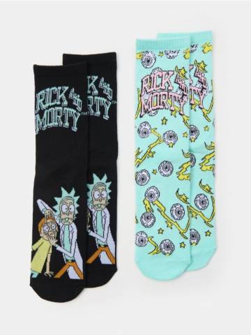 Шкарпетки, 2 пари Rick & Morty - різнобарвний Шкарпетки, 2 пари Rick & Morty - різнобарвний