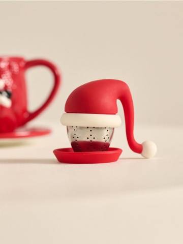 Ситечко для заварювання чаю - червоний