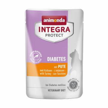 Влажный корм для кошек Animonda Integra Protect Diabetes With Turkey при диабете, с индейкой, 85 г Влажный корм для кошек Animonda Integra Protect Diabetes With Turkey при диабете, с индейкой, 85 г