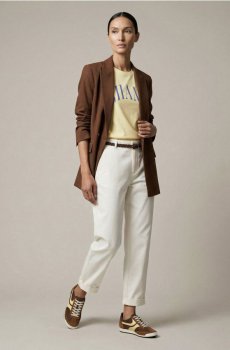 Штани chino з поясом - білий