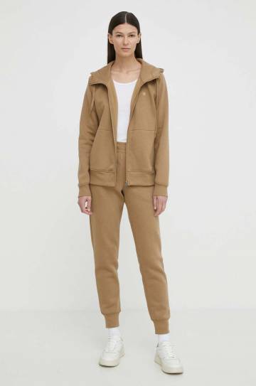 Спортивные штаны G-Star Raw цвет бежевый однотонные Спортивные штаны G-Star Raw цвет бежевый однотонные