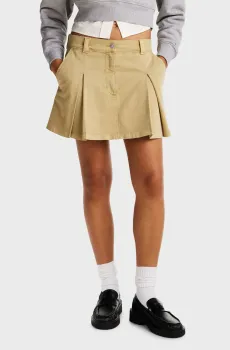 Женская бежевая юбка Бежевый M Tommy Jeans DW0DW19366