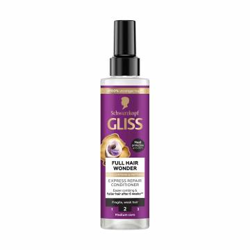 Кондиционер-спрей Gliss Kur Full Hair Wonder Wonder Express Repair Conditioner для ломких и ослабленных волос, 200 мл Кондиционер-спрей Gliss Kur Full Hair Wonder Wonder Express Repair Conditioner для ломких и ослабленных волос, 200 мл