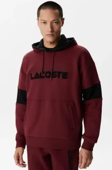 Мужская бордовая толстовка Бордовый L-XL Lacoste SH240404D