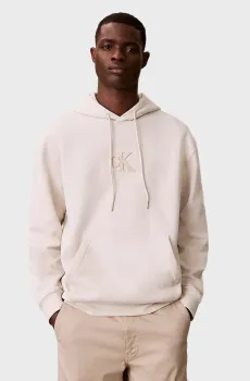 Мужское белое худи FLEECE Белый L Calvin Klein Jeans LV04RD250G