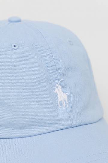 Хлопковая кепка Polo Ralph Lauren с аппликацией Хлопковая кепка Polo Ralph Lauren с аппликацией