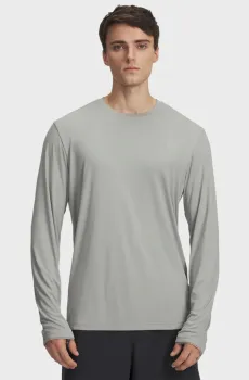 Мужской серый лонгслив M Explor IsoChill UPF LS Серый M Under Armour 6009205-069