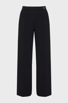 Женские черные брюки DOUBLE JERSEY Черный L Karl Lagerfeld A1W10066
