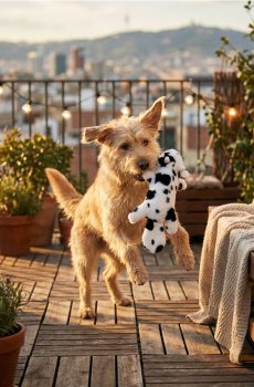 Плюшева іграшка з пищалкою у формі корови - білий