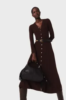 Женское коричневое платье Коричневый 42 MAJE MFPRO04453_brown