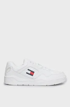 Мужские белые кожаные кроссовки TJM LEATHER OUTSOLE COLOR Белый 40 Tommy Jeans EM0EM01350