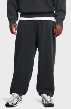 Мужские черные спортивные брюки UA Icon HWT Flc Wash OS Pant Черный XXL Under Armour 1386554-001