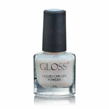 Жидкая втирка для ногтей Gloss Liquid Chrome Powder 002, 3 мл Жидкая втирка для ногтей Gloss Liquid Chrome Powder 002, 3 мл