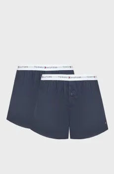 Мужские темно-синие трусы (2 шт) WOVEN Синий L Tommy Hilfiger UM0UM03871