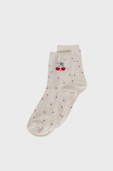 Женские бежевые носки в горошек Бежевый 36-38 SPRINGFIELD 8543303