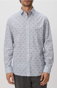 Reserved - Приталена сорочка з єгипетської бавовни - блідо-блакитний - RJ180-05P