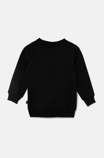 Детская кофта Puma ESS Big Logo Crew FL B цвет чёрный с принтом Детская кофта Puma ESS Big Logo Crew FL B цвет чёрный с принтом