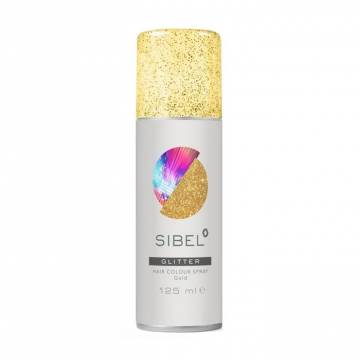 Спрей для волос Sibel Hair Colour Spray Glitter с блестками, Золотой, 125 мл Спрей для волос Sibel Hair Colour Spray Glitter с блестками, Золотой, 125 мл