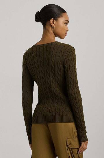 Хлопковый свитер Lauren Ralph Lauren цвет зелёный 200962263 Хлопковый свитер Lauren Ralph Lauren цвет зелёный 200962263